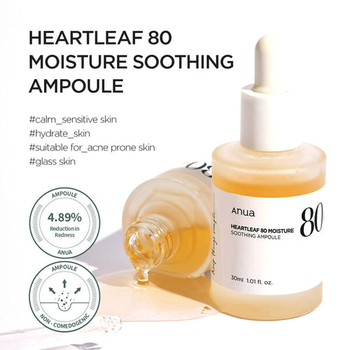 ANUA | HEARTLEAF 80% SOOTHING AMPOULE - 30ML