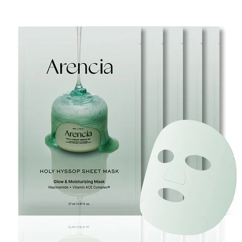 ARENCIA Holy Hyssop Sheet Mask 27ml x 5ea