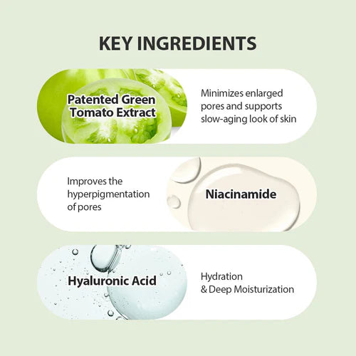 SUNGBOON EDITOR Green Tomato Pore Lifting Ampoule 30ml+(Refill 30ml+10ml)