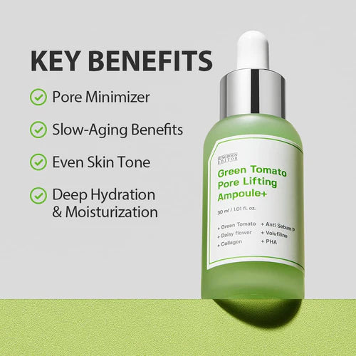 SUNGBOON EDITOR Green Tomato Pore Lifting Ampoule 30ml+(Refill 30ml+10ml)