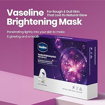 VASELINE Brightening Mask 23ml x 10 Sheets (Purple)